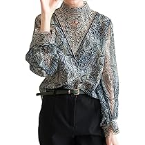 マリア【LEONARD FASHION】シースルー　ブラウス　黒　花柄 受注生産】ブラウス｜レオナール 公式オンラインショップ
