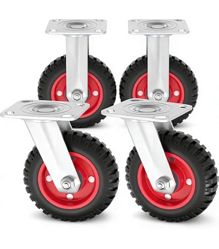 Amazon.co.jp: ノーパンクキャスター固定 車輪径 260mm 10インチ ［1個