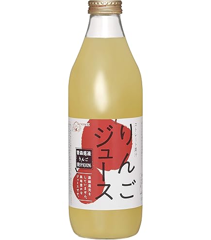 Amazon.co.jp: 果汁100%りんごジュース【りんごの幸せ・900ml ペット