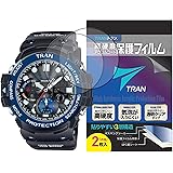 TRAN(R) トラン CASIO 腕時計 G-SHOCK ジーショック GWN-1000 GN-1000 対応 液晶保護フィルム 2枚セット 高硬度アクリルコート 気泡が入りにくい 透明クリアタイプ for CASIO G-SHOCK (GN-10