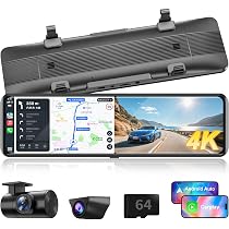 Amazon.co.jp: NZACE ミラー型ドライブレコーダー 11インチ 4K 前後