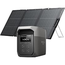 新品　エコフローEcoFlow DELTA3 Max ＋ソーラーパネル160W Amazon.co.jp: EcoFlow ポータブル電源 DELTA 3 Max +1枚 160W両面軽量