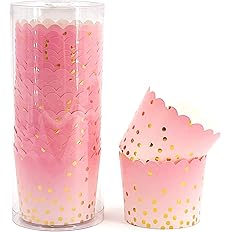 Amazon Sparkle And Bash フローラルカップケーキラッパー 水彩色 50パック Sparkle And Bash ベーキングカップ