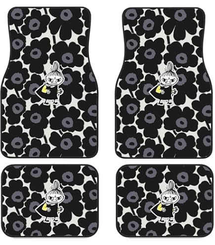 Amazon.co.jp: MMKING Moomin Little Mi Car Floor Mat, 4-Piece Set