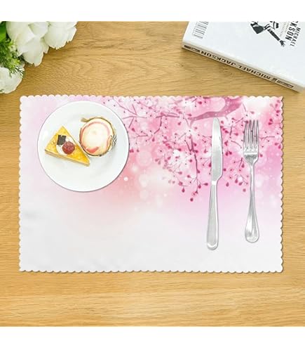 Amazon｜ランチョンマット おしゃれ 洗える 桜 さくら 和風 和柄