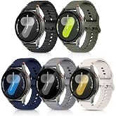 [aceyoon] Galaxy Watch用 20mm幅 シリコン スポーツ交換バンド 5色セット 防水通気仕様 リストストラップ | 肌に密着快適構造 for Galaxy Watch7/6/5/4, 6 Classic/4 Classic/5 