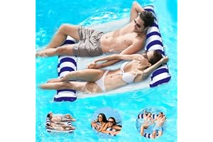 浮き輪 フロート 水上ハンモック Ninonly 浮き輪 大人用 うきわ 浮輪 ウォーターネット サイズ130×80cm 耐荷重100kg サイズ130×120cm 2人使用可能 耐荷重180kg 水遊び 夏休み（ネイビー/ブルー/グリーン/レインボー）