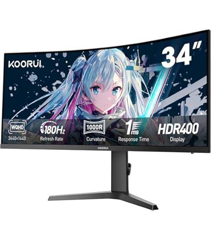 Amazon.co.jp: CRUA 32インチ カーブゲーミングモニター 4k UHD (3840