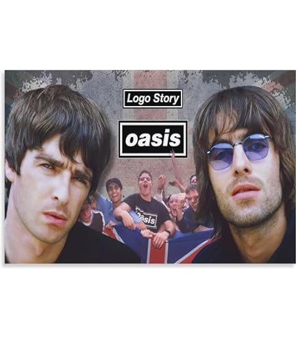 Amazon.co.jp: kb090 78cm x 53cm オアシス（Oasis）ポスター [並行