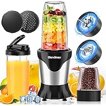 多機能ミキサー 3つの容器付き Amazon | ミキサー 110V 多機能 ジューサー 2L 大容量