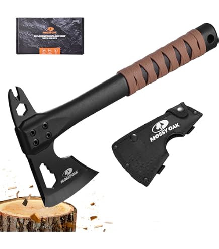 Amazon | キャンプ 斧 焚き火 手斧 33cm NEDFOSS 砥石付き 両面砥石