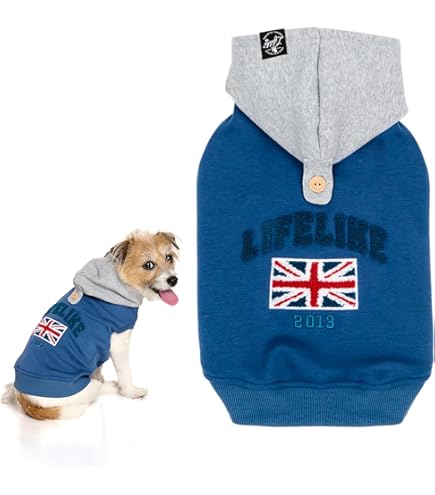 Amazon | 【LIFELIKE公式】スタジャンライクプルオーバー 犬 服 秋 冬