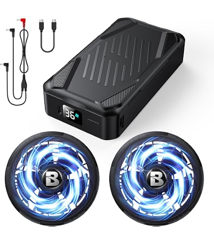 【LABEWVI】2個・空調服用ファンバッテリー36V 26800mAh Amazon | LABEWVI バッテリー 36V超高出力 26800mAh 5段階風量調節