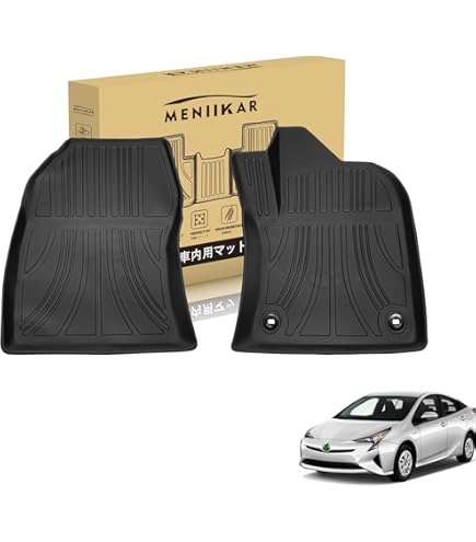 プリウス 純正マット 50後期 ZVW50系 プリウス 前期 後期 フロアマット ブラック 白フチ 5点
