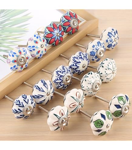 Amazon.co.jp: PATIKIL ヴィンテージフラワーキャビネットノブ1-5/16