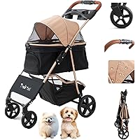 Amazon | Pandaloli ペットカート ベビーカー 犬 バギー:小型犬 中型犬