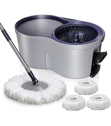 Amazon｜Masthome 回転モップ バケツセット フロアモップ 足踏み
