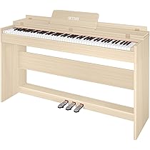 木製 電子ピアノ 88鍵盤 ピアノ 88鍵 アップライト ピアノ電子 Amazon | IKTMI 電子ピアノ 88鍵盤 ハンマーアクション鍵盤 木製