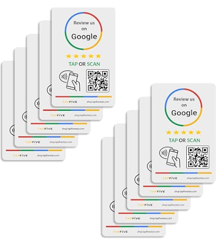 Amazon.co.jp: TapFiveのGoogleレビュータップカード(10枚パック