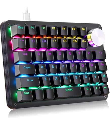 Amazon | Koolertron 片手キーボード マクロキーボード プログラマブル