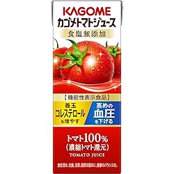 Amazon.co.jp: カゴメ トマトジュース 食塩無添加 200ml(24本入×2