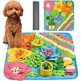 CAMSCH Snuffle Mat for Dogs, Dog Snuffle Mat, Pet Slow Feeding Mat Encourages Natural Foraging Skills Slow Eating, Smell Trai