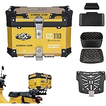 I r on cros  Kaise キュー2本ケースつき Amazon | JISYIWOWバイク用 リアボックス アルミ製 45L 大容量