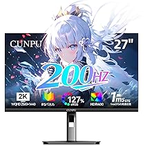 Amazon.co.jp: CUNPU 27インチ ゲーミングモニター WQHD (2560x1440