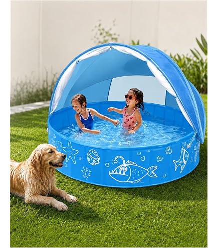 Amazon | 富士見産業 取外し屋根付プール「ビニールプール」 52192