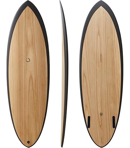 Amazon | nanazero WOOD SKIN サーフボード Short Egg 5'8 Cream