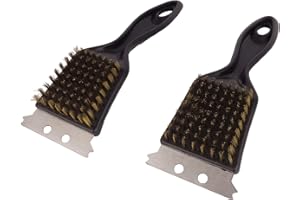 キャプテンスタッグ(CAPTAIN STAG) バーベキュー用 ブラシ 網・鉄板用ブラシ ブラック レスト M-7628/UZ-13218