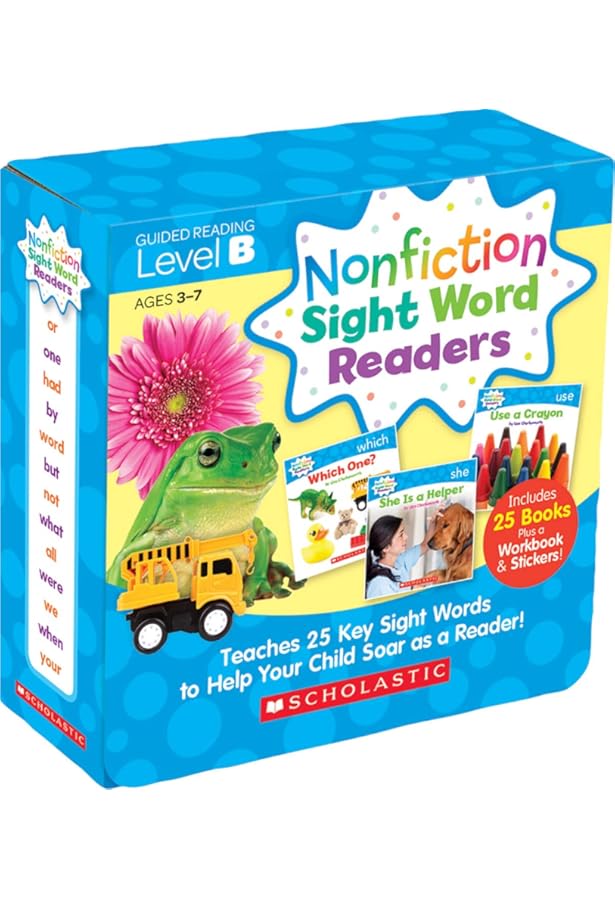 Nonfiction Sight Word Readers Level A, Ages 3-7: Teaches 25 Key