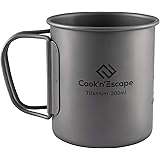 COOK'N'ESCAPE チタンマグ シェラカップ 120ml 180ml 300ml 375ml 450ml 750ml 単品orセット キャンプ コップ 軽量 登山 マグカップ スタッキングマグ アウトドア コップ 【適格請求書の発行対象】