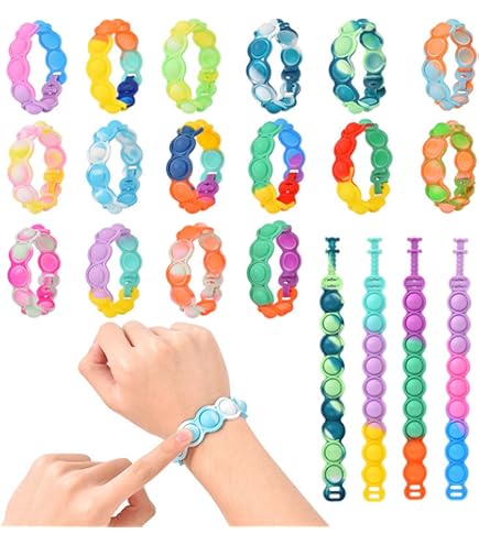 Amazon | HUIKKJP プッシュポップ ブレスレット セット おもちゃ 子供