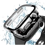 ANYOI 対応 Apple Watch ケース 44mm 防水ケース 3D直角エッジデザイン メッキ加工 アップルウォッチ カバー ガラスフィルム 一体型 アップルウォッチ ケース 耐衝撃 apple watch カバー 全面保護 高透過率 App