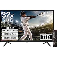 テレビ 32型 ダブルチューナー 裏番組録画 ハイビジョン 東芝ボード内蔵 外付けHDD対応 録画機能 日本メーカー 2022年モデル 壁掛けにも対応 irie アイリー FFF-TV32WBK2