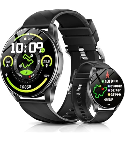 Amazon | スマートウォッチ ChatGPT【2026最新・第3世代】FOSMET QS40