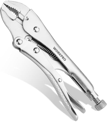 Kyoto Tool (KTC) 250WR Locking Pliers With Curved Jaw & Wire Cutter - 5.5 Inch Opening