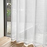 【Ezee】レースカーテン 12サイズから選べる ミラータイプ外から見えにくい ウォッシャブル シンプル 無地 / 幅150cm×丈176cm 1枚入り