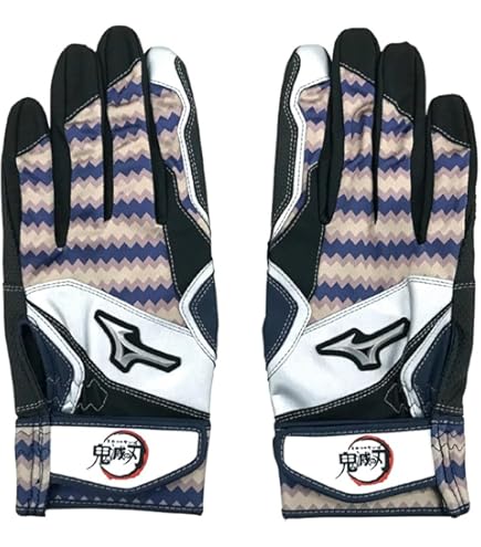 Amazon | (ミズノ) MIZUNO 鬼滅の刃 コラボ バッティンググローブ 善逸