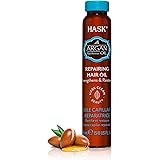HASK Argan Repairing Shine Oil Vial for all hair types, colour safe, gluten-free, sulfate-free, paraben-free - 1 18mL Vial