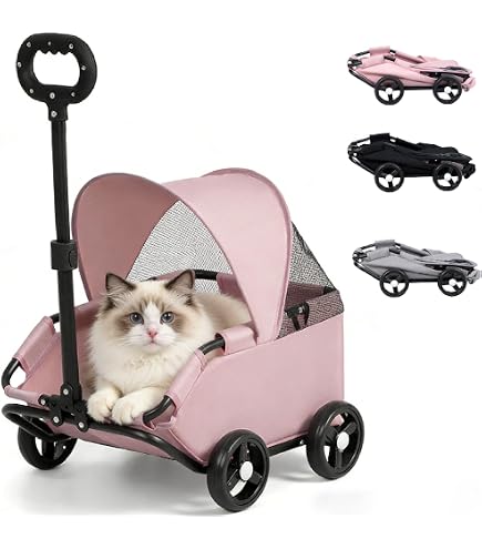 Amazon.co.jp: ペットカート 折りたたみ式 小型猫・犬用 ミニ ペット