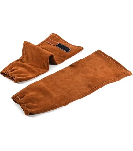 Cuwiny 1112°F Welding Gloves – 16" Extra Long Sleeve, Heat/Fire Resistant, Cowhide Leather With Kevlar Stitching, For MIG/TIG/Forge