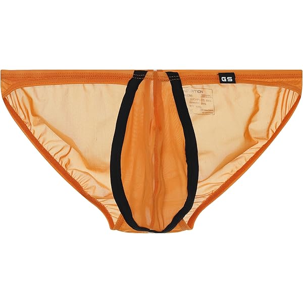 Amazon | [ジーステーション] S オレンジ メンズビキニ ブリーフ