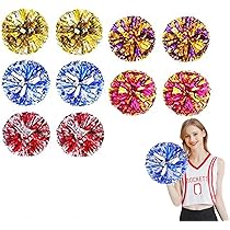 Amazon.co.jp: Coehaopike 10個セットポンポン チア 5色 応援ポンポン
