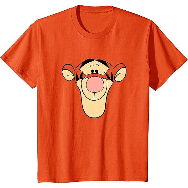 Amazon | ディズニー くまのプーさん ティガー 大きな顔 Tシャツ