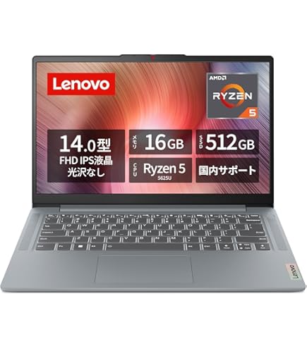Amazon.co.jp: Lenovo ノートパソコン IdeaPad Slim3 Gen8 14インチIPS