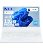 Amazon.co.jp: ノートパソコン 15.6型 パールホワイト NEC PC-N156CGAW