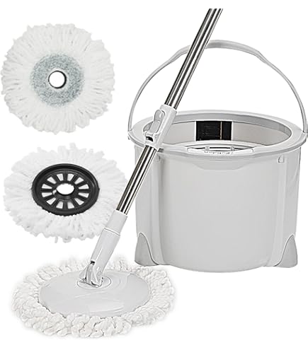 Amazon.co.jp: 洗浄機能付きスーパー回転モップ(替えモップ2個
