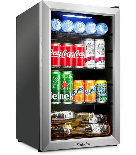 Amazon.co.jp: Shelddi 小型冷蔵庫 68L 透明ガラスドア ミニ冷蔵庫